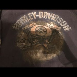 Black printed Harley Davidson sweat shirt